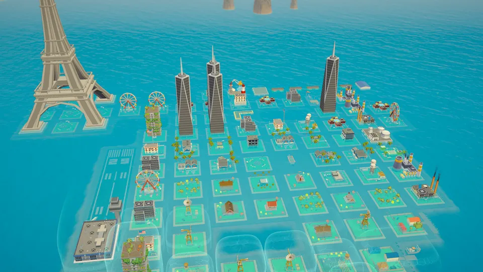 Shield domes at high tide